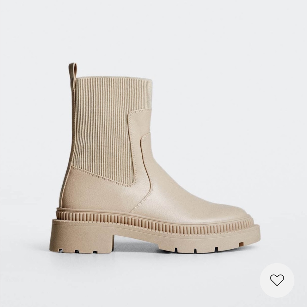 Mango Tan Ankle Boots
